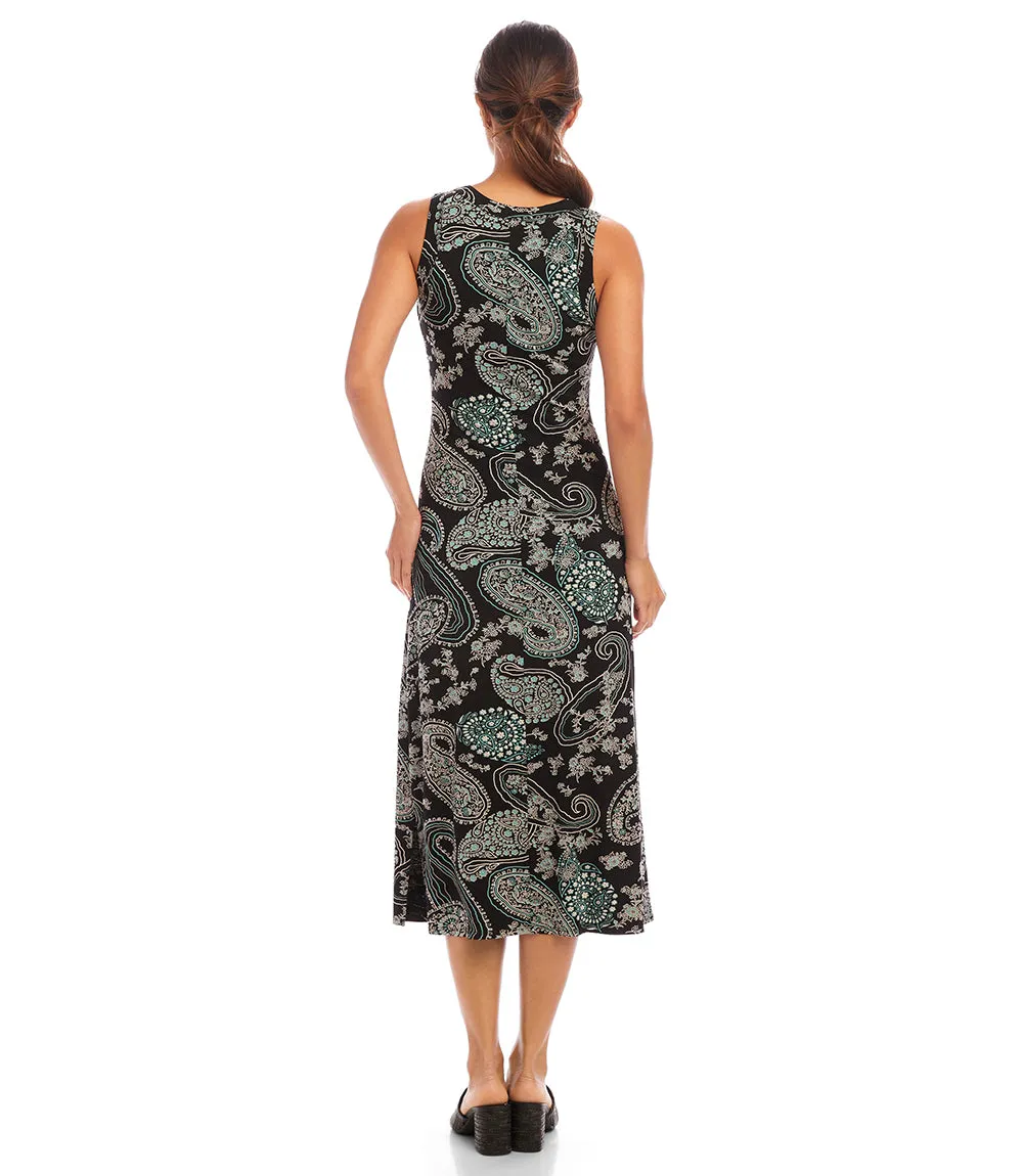 Petite Size Sleeveless Midi Dress