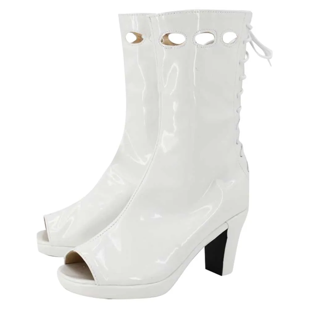 Poor Things Bella Baxter Emma Stone Movie Character Cosplay White Boots Shoes