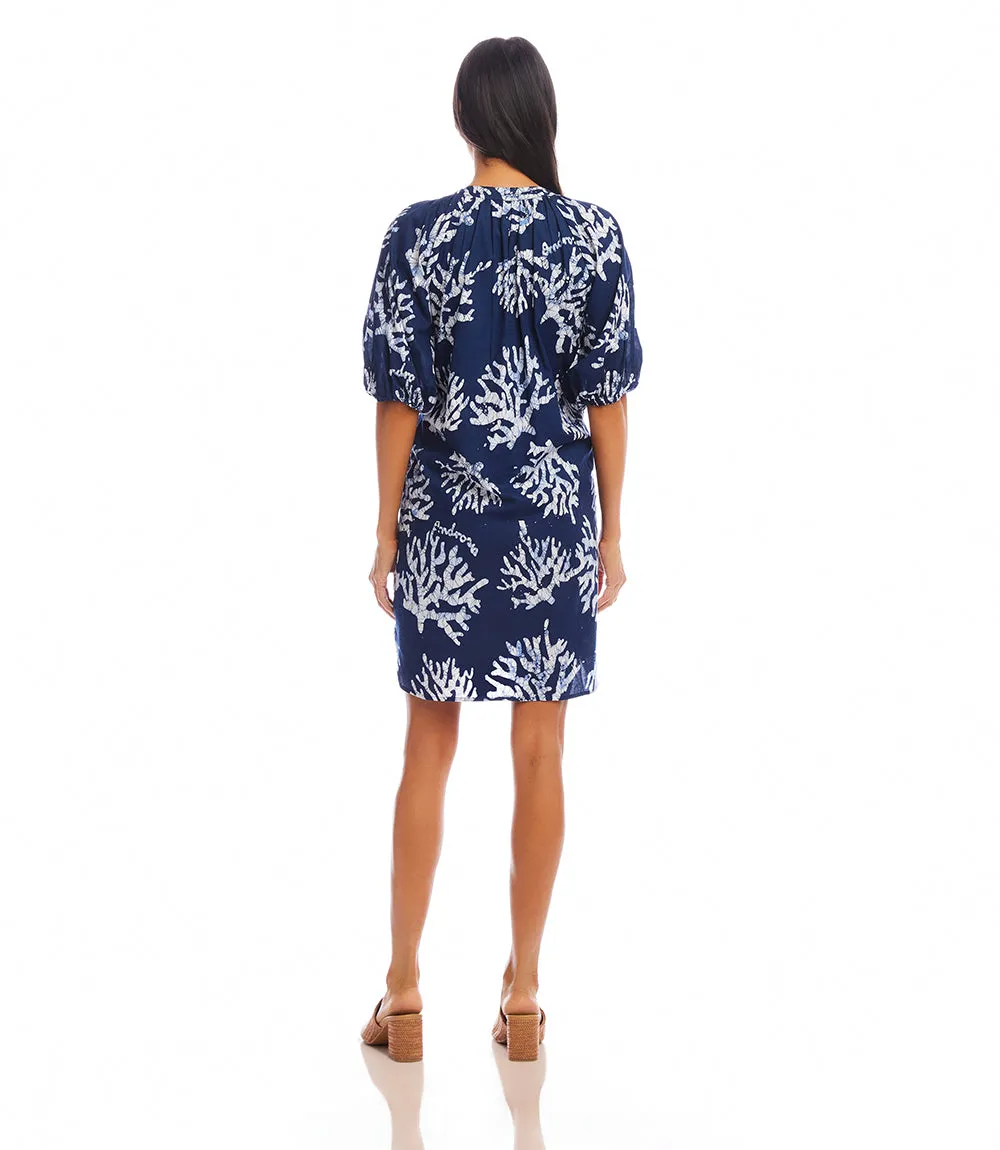 Puff Sleeve Tassel Dress