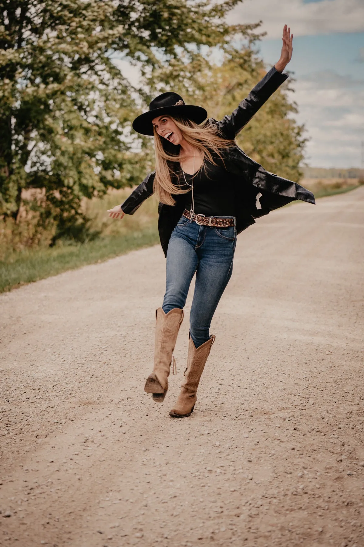 'Raven' Women's Caiman Black Blazer By Ariat (1 S Only)