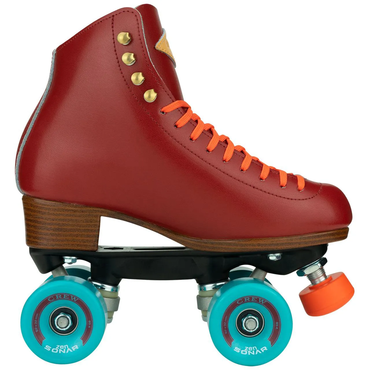 Riedell Crew Roller Skates - Crimson Red