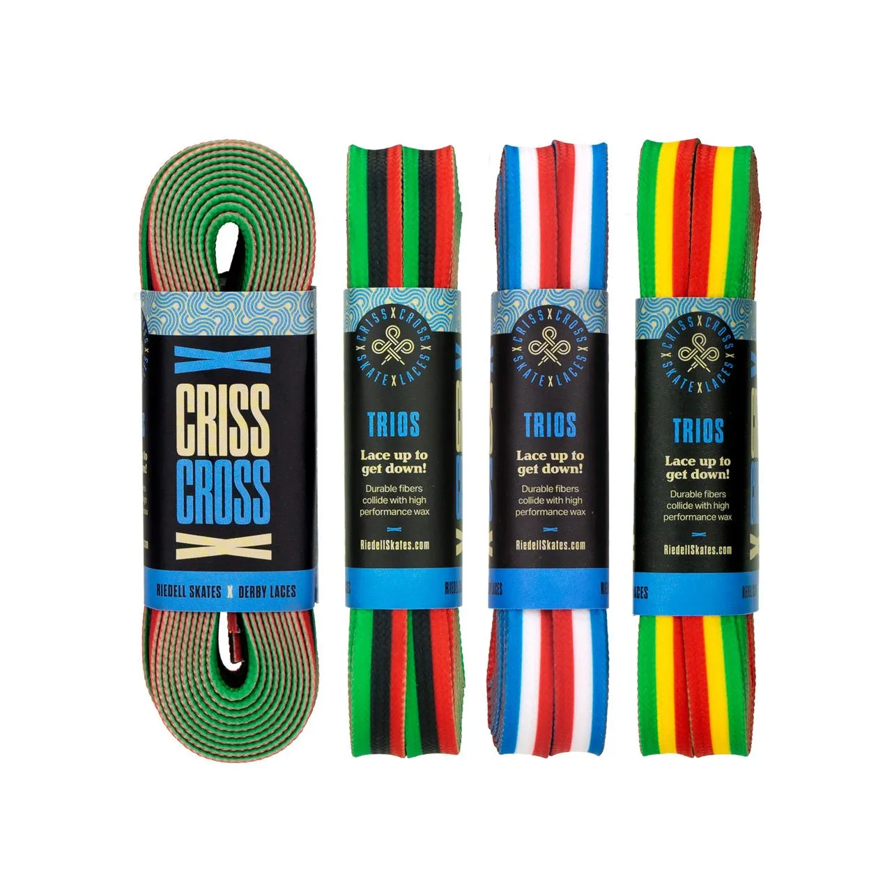 Riedell Criss Cross X Derby Laces - Trio