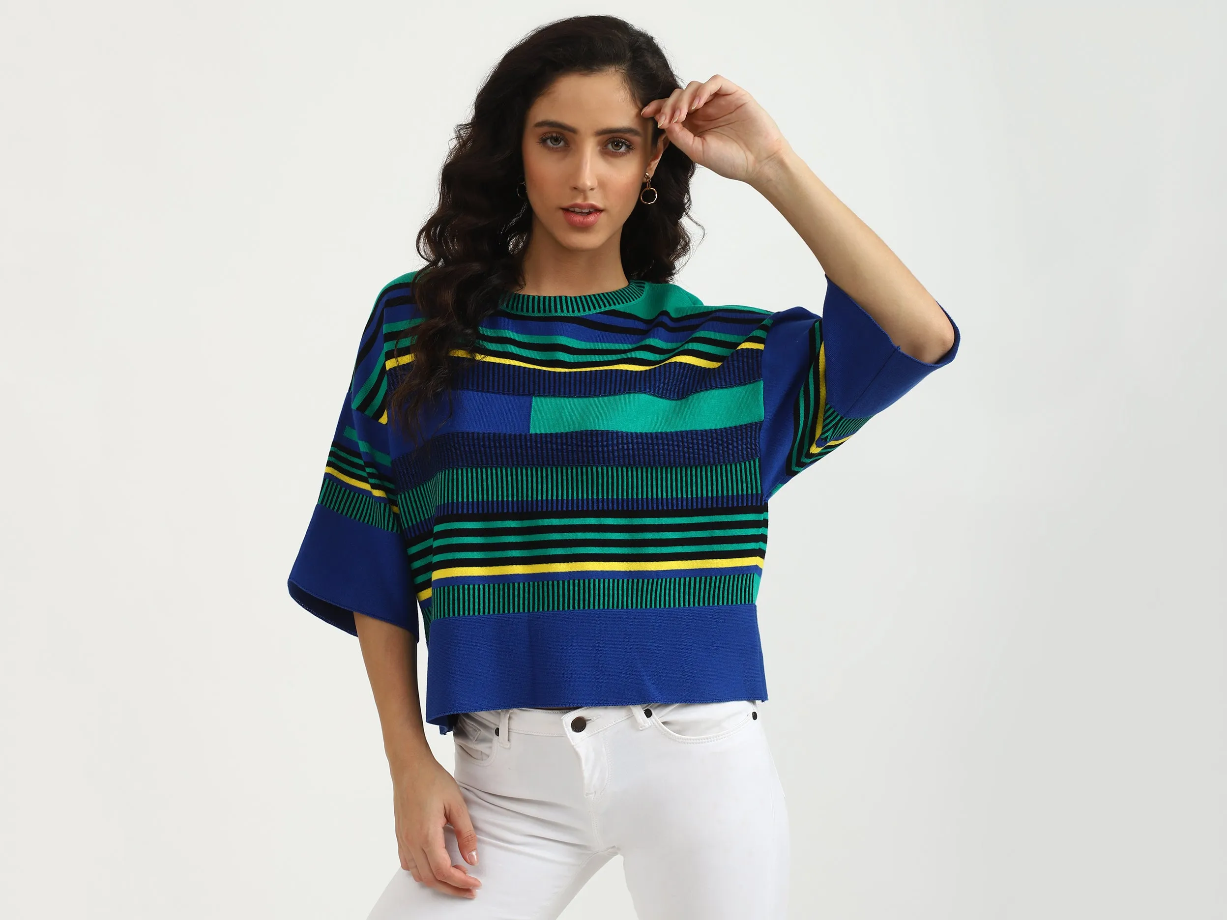 Round Neck Stripe Top