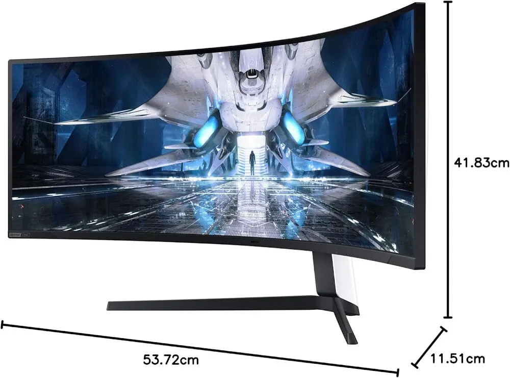 Samsung Ls49Ag950Nexxs 49" Dqhd Quantum Mini Led 1000R Curved Monitor