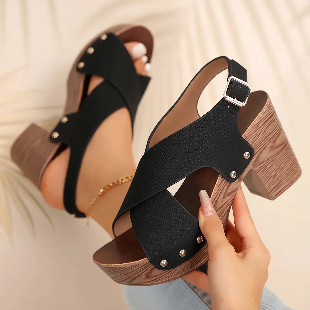 Shery - Platform Heeled Sandals