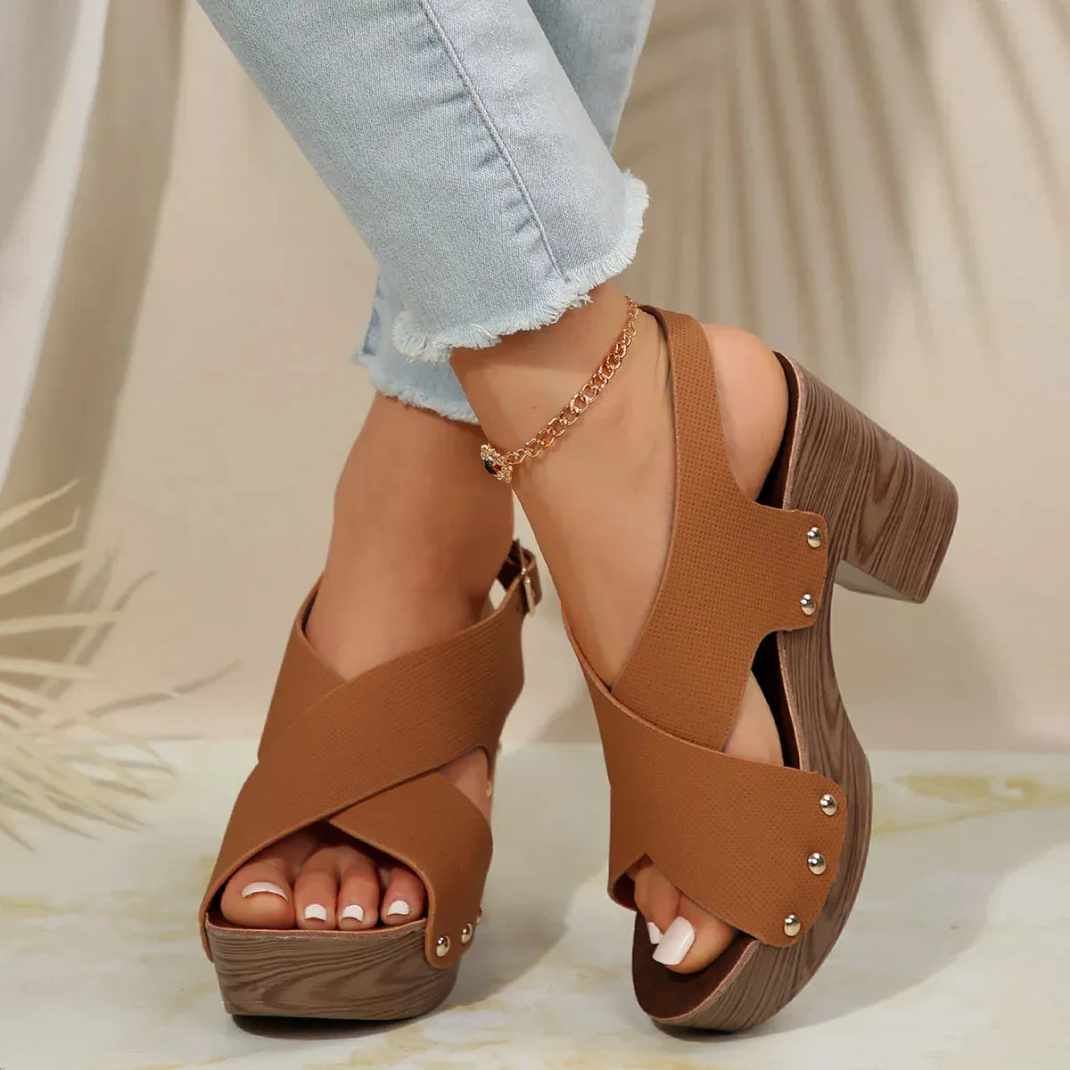 Shery - Platform Heeled Sandals