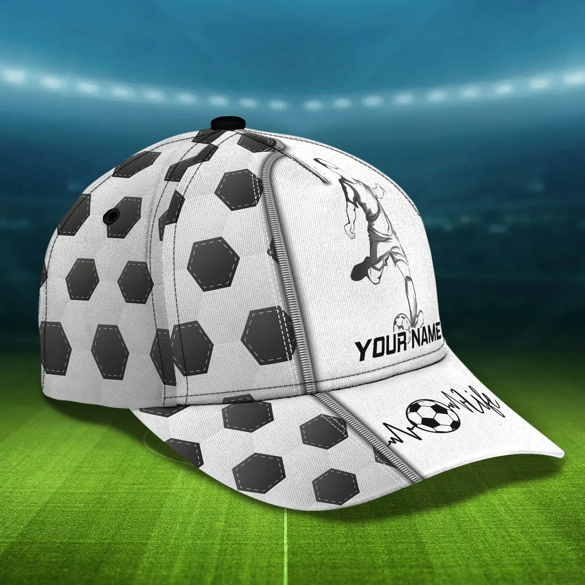 Soccer - Personalized Name Cap -TT99-262