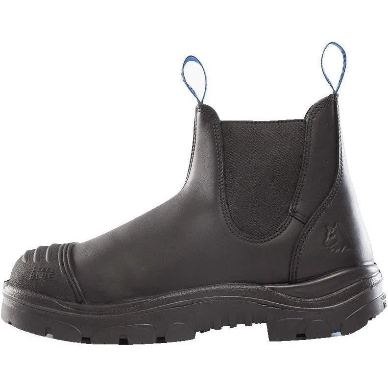 Steel Blue Men's Hobart Scuff Steel Toe Slip Resist Work Boot -Black- 812967