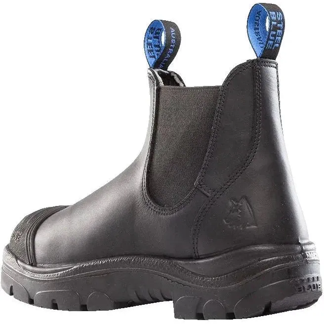 Steel Blue Men's Hobart Scuff Steel Toe Slip Resist Work Boot -Black- 812967