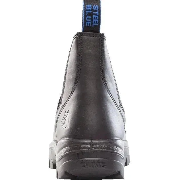 Steel Blue Men's Hobart Scuff Steel Toe Slip Resist Work Boot -Black- 812967