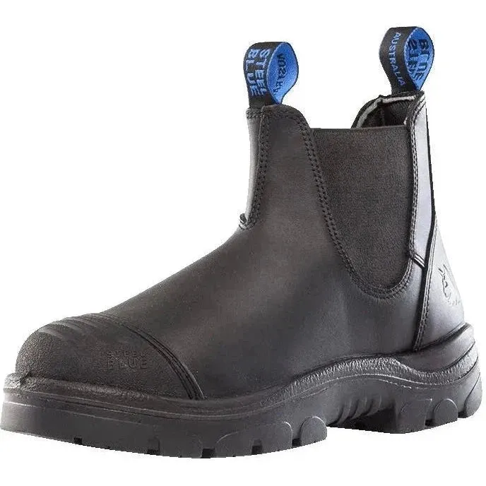 Steel Blue Men's Hobart Scuff Steel Toe Slip Resist Work Boot -Black- 812967