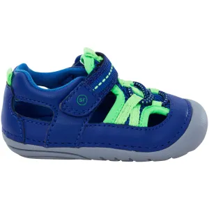Stride Rite Blue/Lime Tobias Soft Motion Baby Sandal