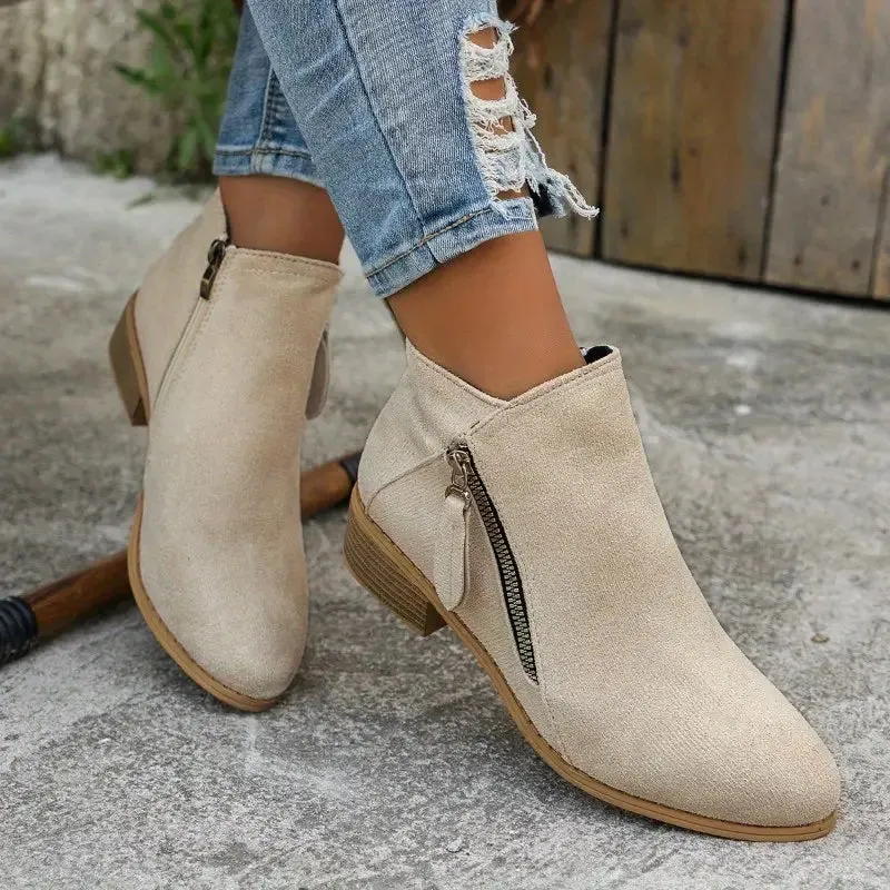 Suede Luxe™ | Women's Suede Ankle Boots | Soft Material, Stylish Design & Comfortable Fit