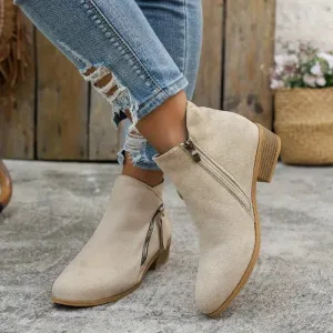 Suede Luxe™ | Women's Suede Ankle Boots | Soft Material, Stylish Design & Comfortable Fit