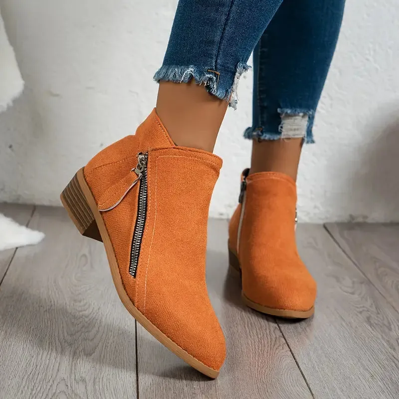Suede Luxe™ | Women's Suede Ankle Boots | Soft Material, Stylish Design & Comfortable Fit