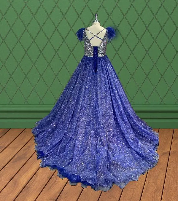 Teen and Miss Stunning Glitter Pageant Dress