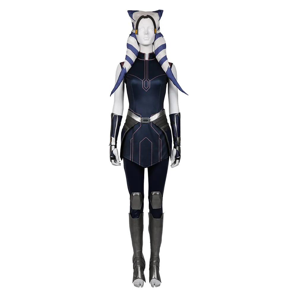 The Clone Wars Season 7 Halloween Carnival Suit Ahsoka Tano Cosplay Costume Dress Outfit