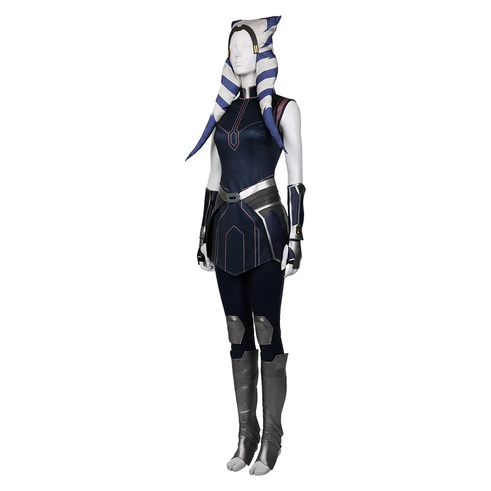 The Clone Wars Season 7 Halloween Carnival Suit Ahsoka Tano Cosplay Costume Dress Outfit