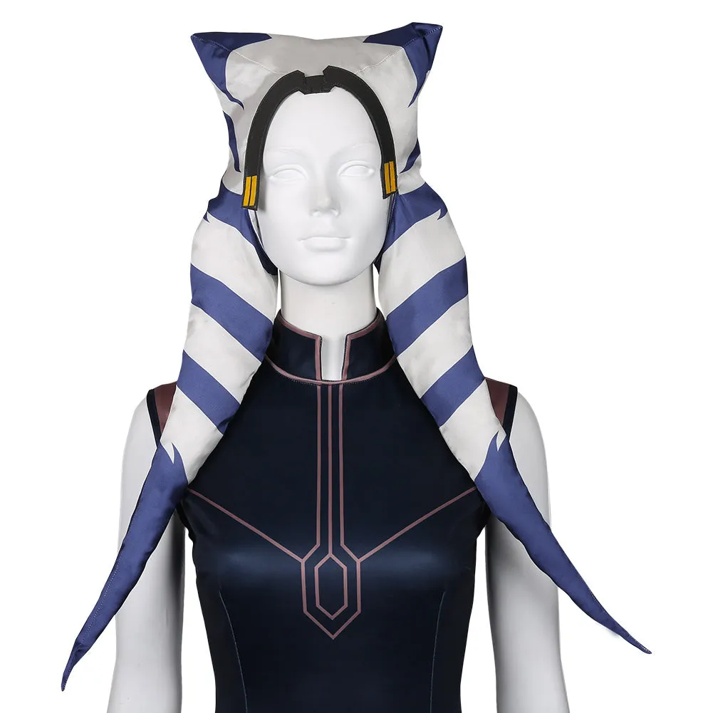 The Clone Wars Season 7 Halloween Carnival Suit Ahsoka Tano Cosplay Costume Dress Outfit