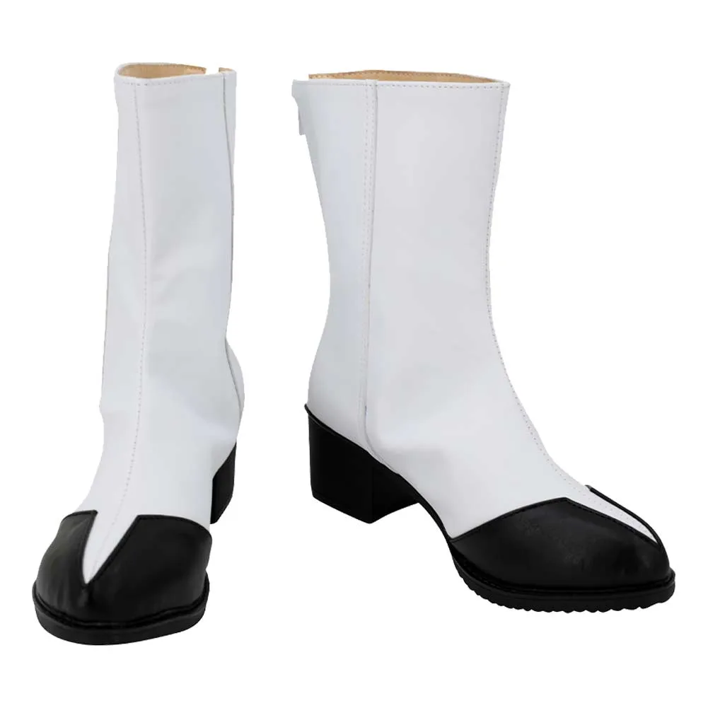 The Gundam Neo Roanoke Anime Cosplay White Shoes Boots