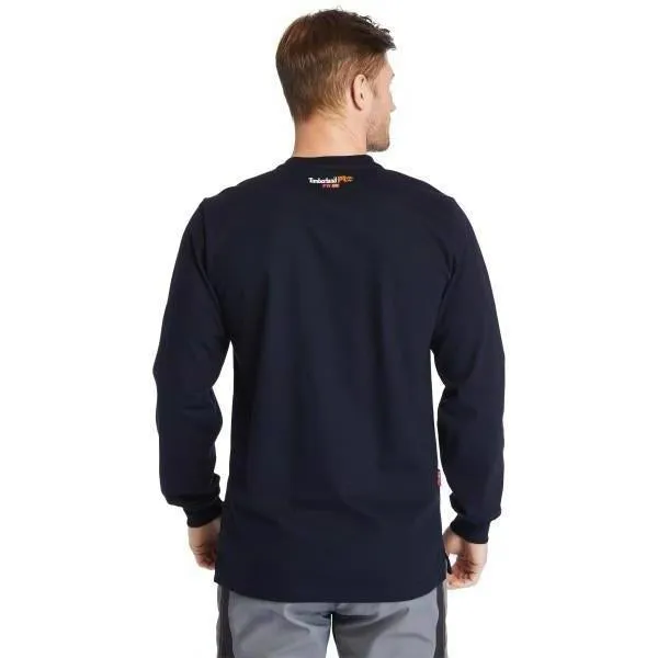 Timberland Pro Men's Flame Resistant Long Sleeve Work Henley - Navy - TB0A23P4410