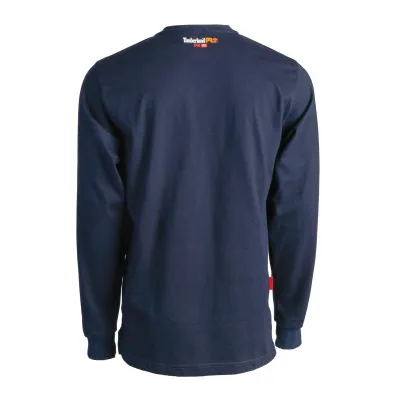 Timberland Pro Men's Flame Resistant Long Sleeve Work Henley - Navy - TB0A23P4410