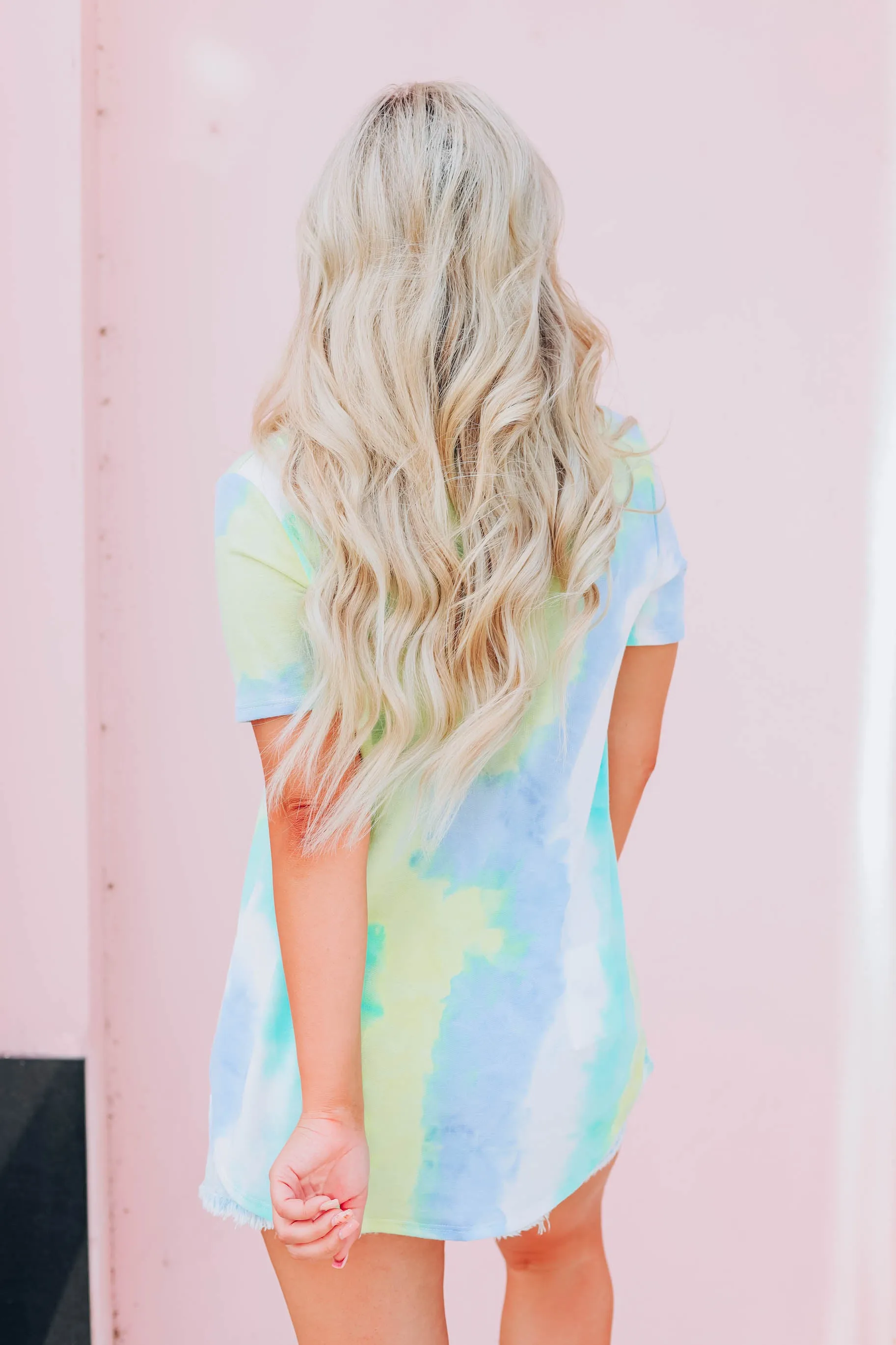 Time For Tie Dye Top - Mint Multi