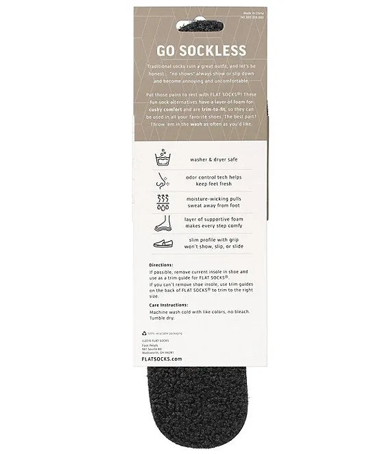 UNISEX FLAT SOCKS CURLY PILE | BLACK