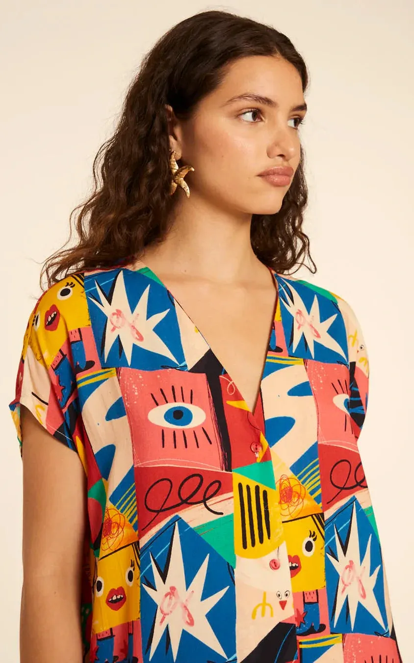 Vestido Corto Comic