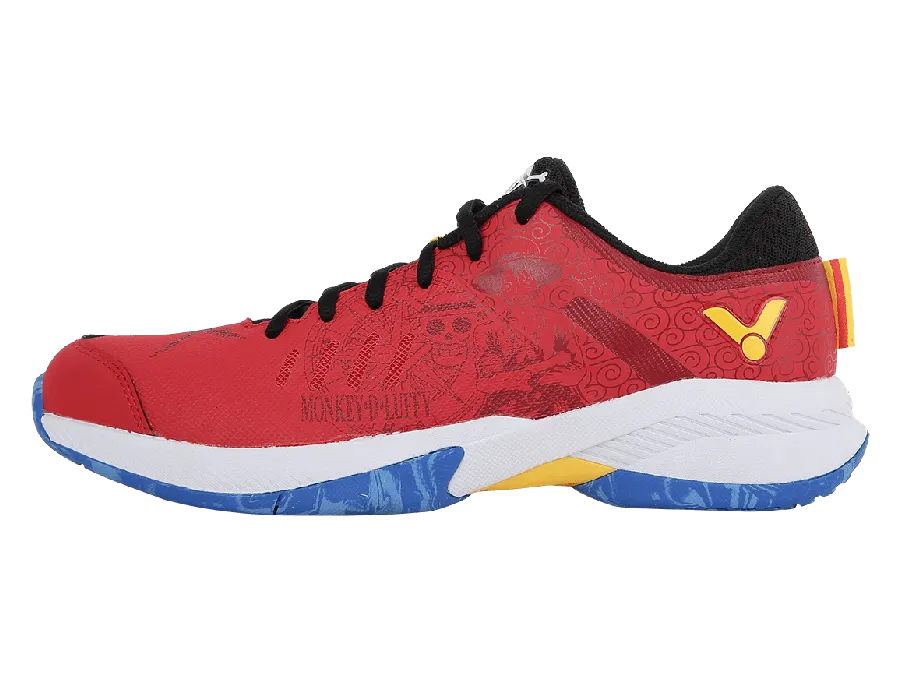 Victor X One Piece Luffy (Unisex) Badminton Court Shoe [Red] Limited Edition A-OPL D