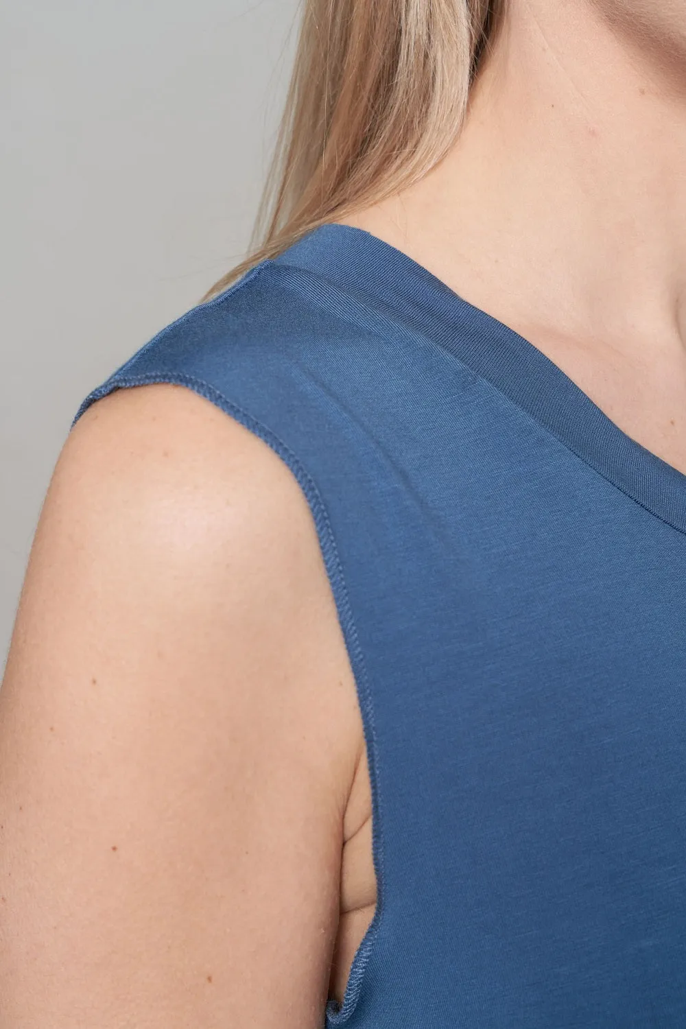 Waterfall Dress in Blue