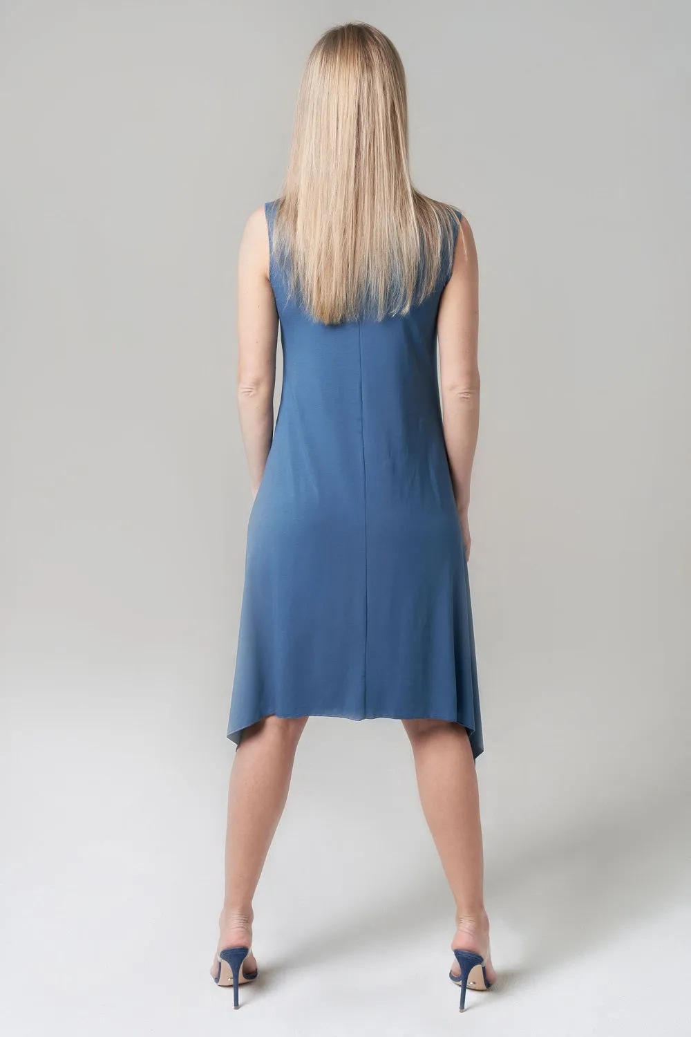 Waterfall Dress in Blue
