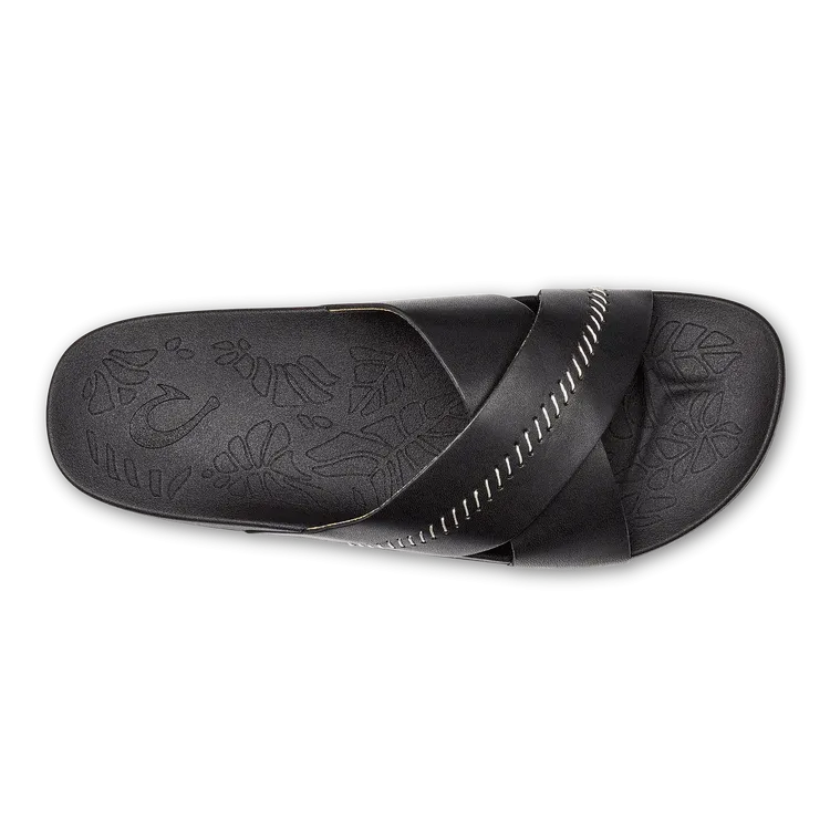 WOMEN'S OLUKAI KIPE'A 'OLU | BLACK / BLACK