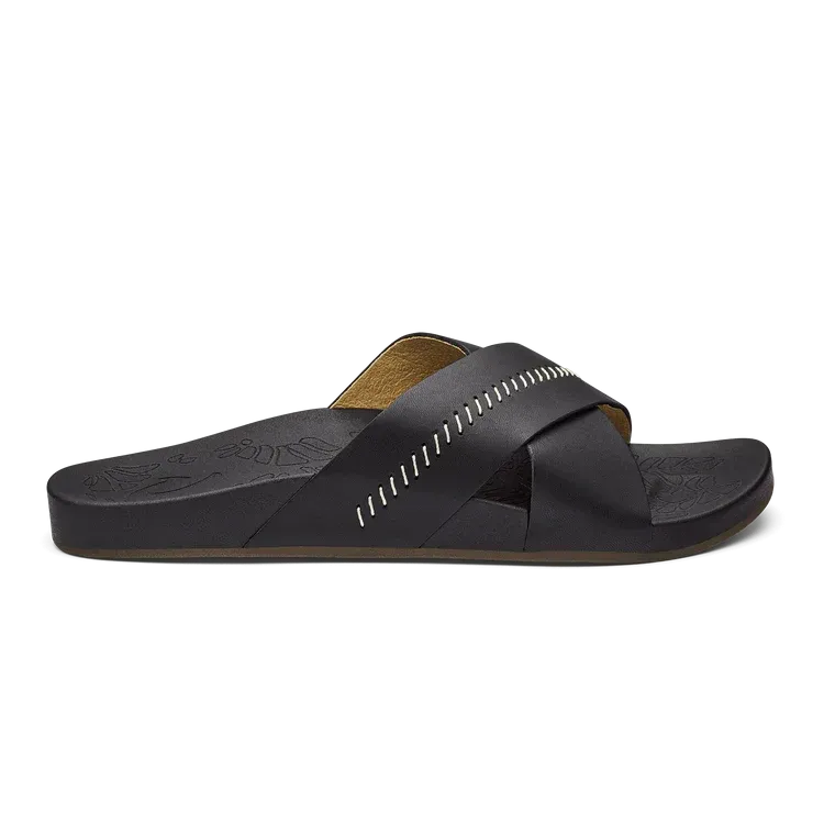 WOMEN'S OLUKAI KIPE'A 'OLU | BLACK / BLACK