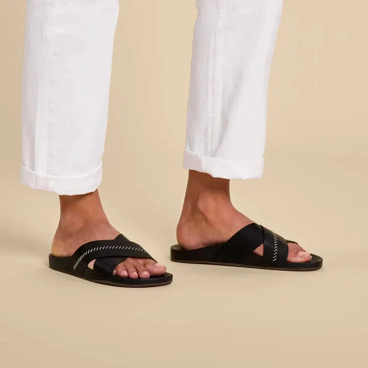 WOMEN'S OLUKAI KIPE'A 'OLU | BLACK / BLACK