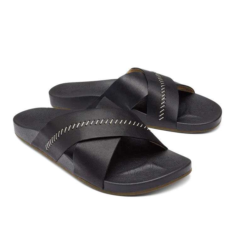 WOMEN'S OLUKAI KIPE'A 'OLU | BLACK / BLACK