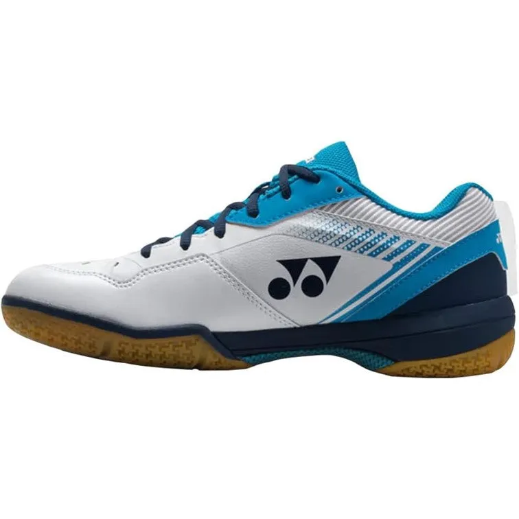 Yonex Power Cushion 65 Z3 Men's White & Ocean Blue Indoor Court Shoes