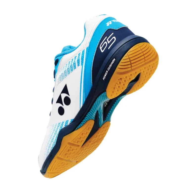 Yonex Power Cushion 65 Z3 Men's White & Ocean Blue Indoor Court Shoes